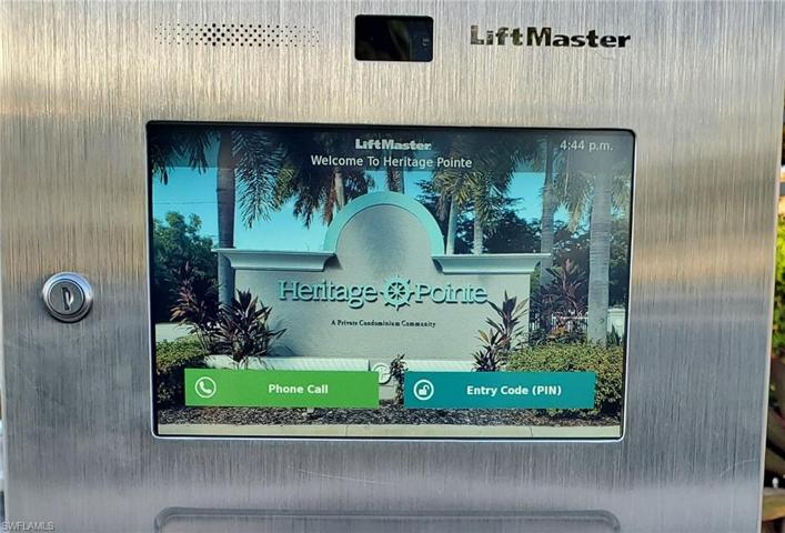 Call box at gate