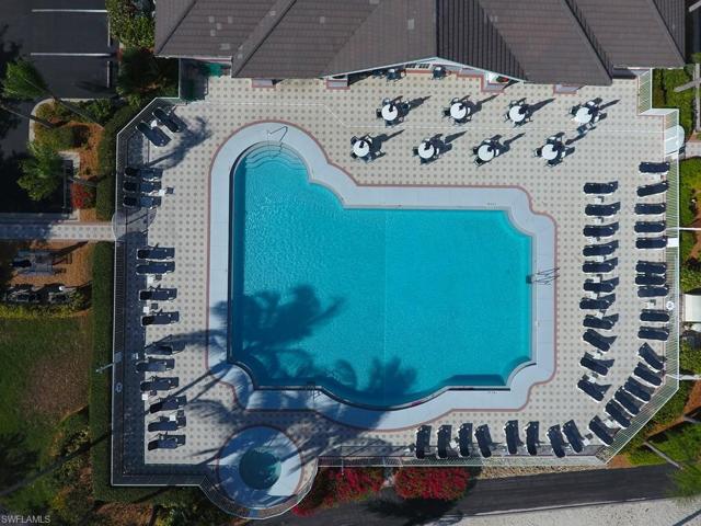 Aerial of beautiful Resort Style Heated Pool