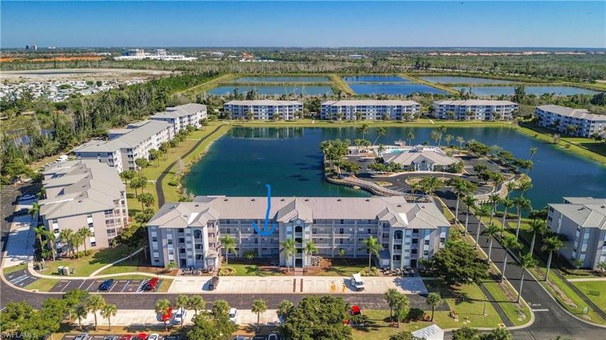 Aerial view of the community and Building 10