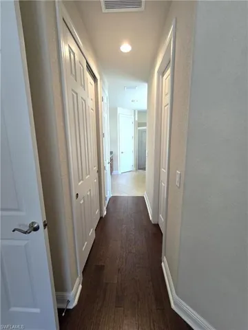 Hall with closets on both sides