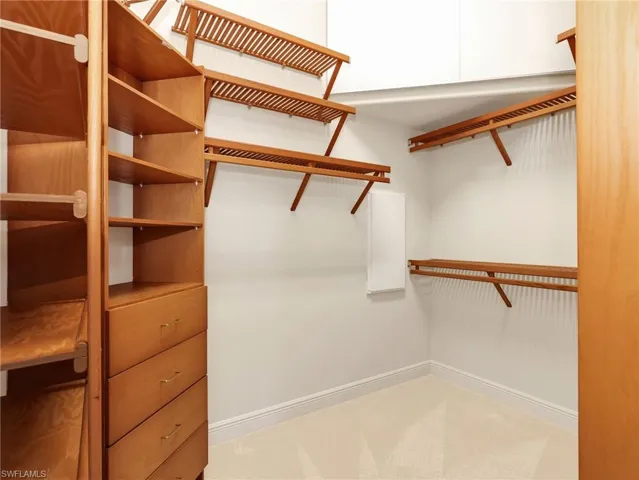 One of two walk in closets