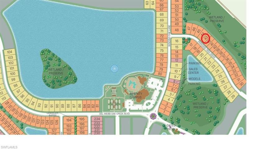 Lot 43 with Preserve views