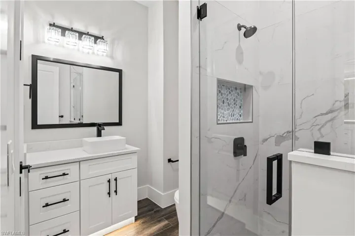 Guest bathroom #1.  There are a total of four full baths in this beautiful home!