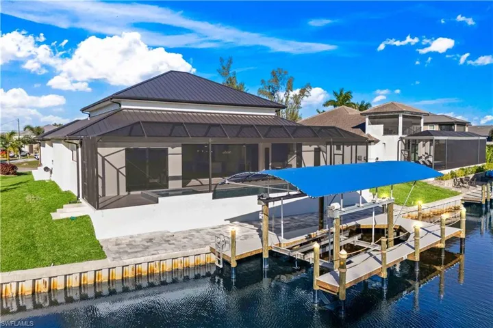 Close up view of the outdoor area and boat dock!