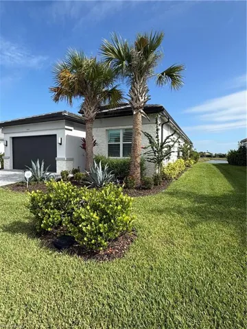 Lots of green space around the home.