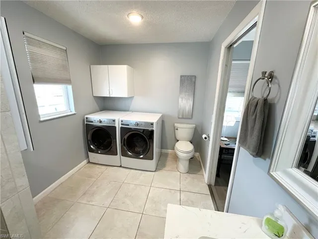 You don't have far to reach for a warm towel after showering.