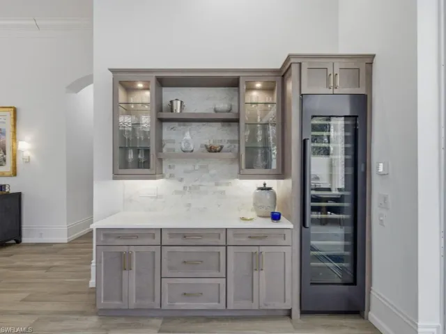 Dry bar in Living area