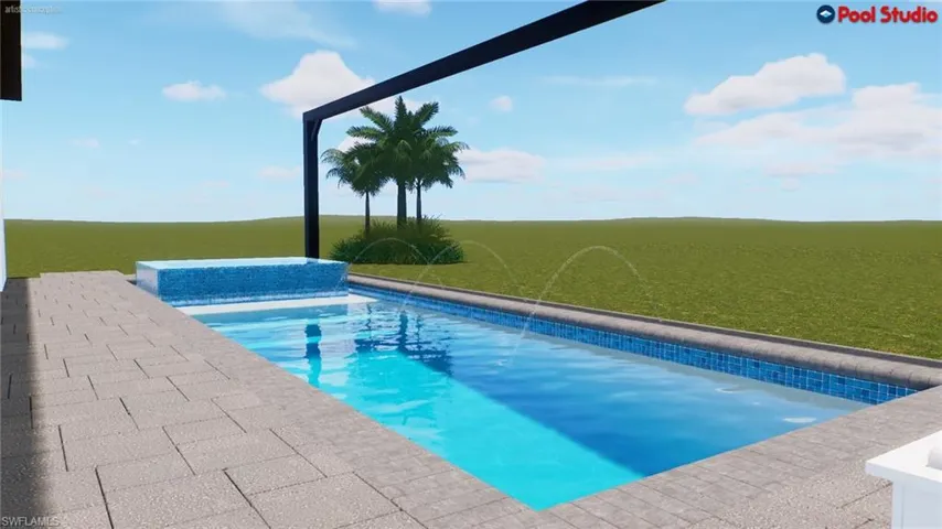 Renderings of pool being built