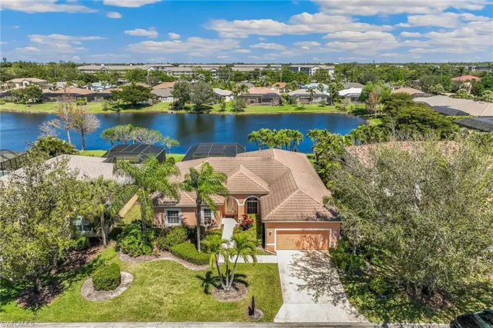 Bird's eye view featuring a residential view and a water view