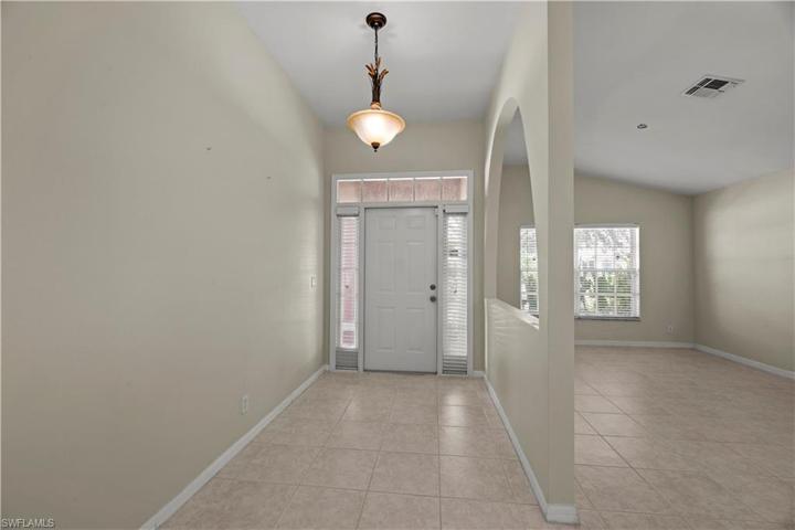 Foyer to Front Living & Dining Room
