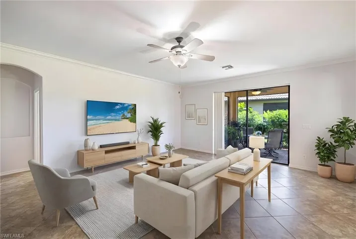 Rear Living room - AI rentered space