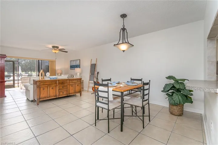 Spacious Dining area including breakfast bar.