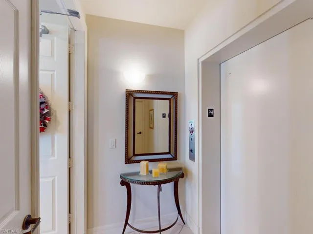 Hallway with elevator
