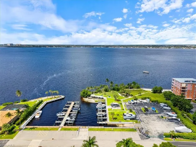 Aerial of Marina and boat launch area