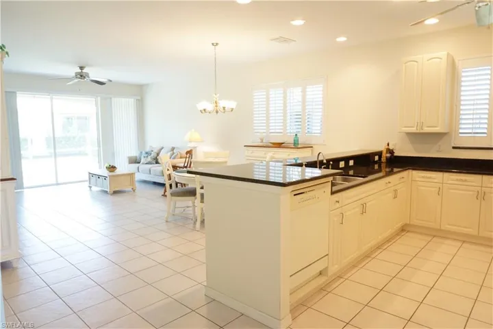 Open great room and kitchen