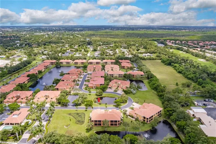 Drone / aerial view of Prentiss Pointe community
