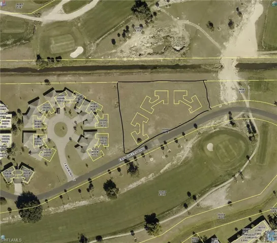 Aerial view of property's location