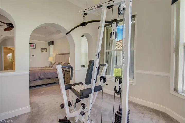 reading or exercise room or study in Master Suite