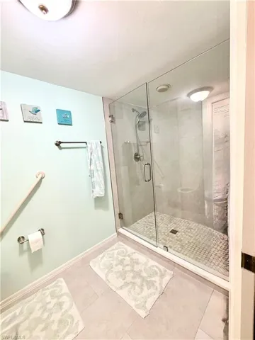 Primary walk-in shower