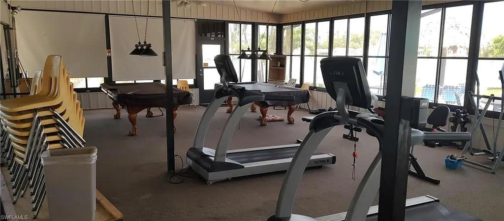 View of exercise room