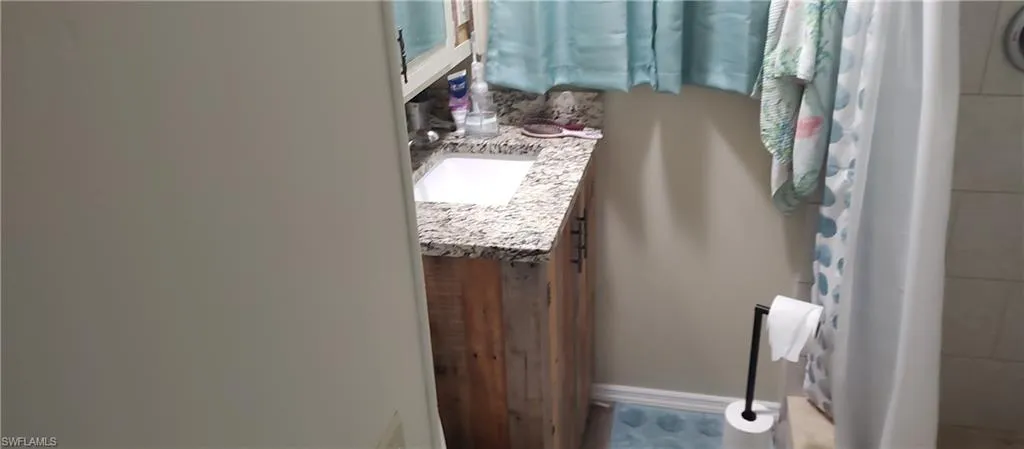 Bathroom featuring vanity