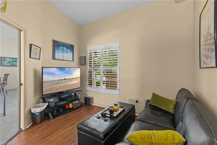 3rd Bedroom being used as a den/flex space with closet