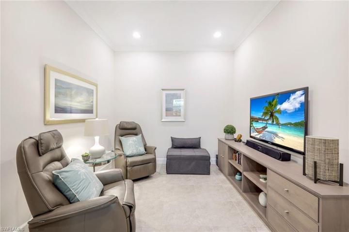 Den/office space. Add a sofa bed and you can have an additional guest space.