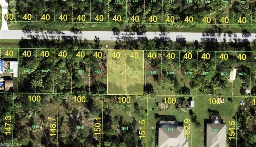 Map of property location with property boundaries highlighted