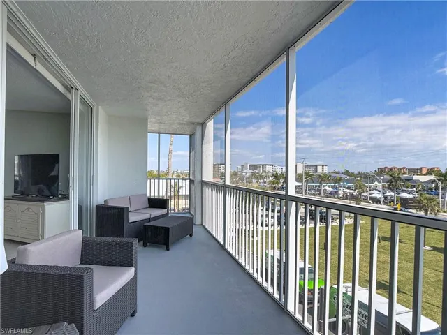 Balcony with outdoor furniture