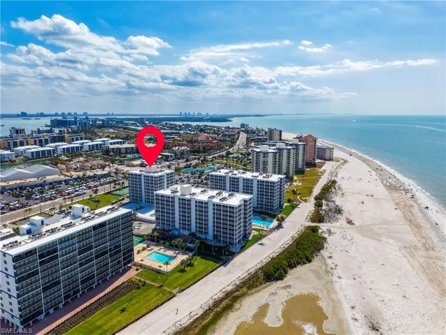 View of urban area featuring extended coastline