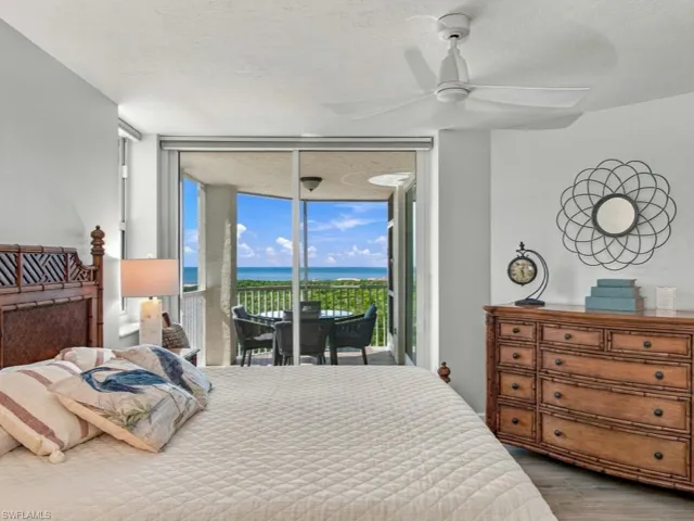 Primary bedroom with gulf views