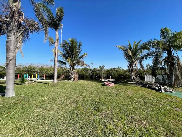 Large backyard with room for a pool and views of the mangroves