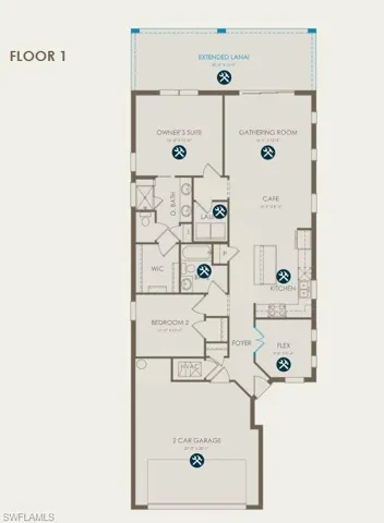 Floorplan with structural options