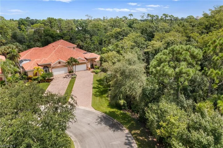 Bird's eye view. Attached Villa Home on the right.