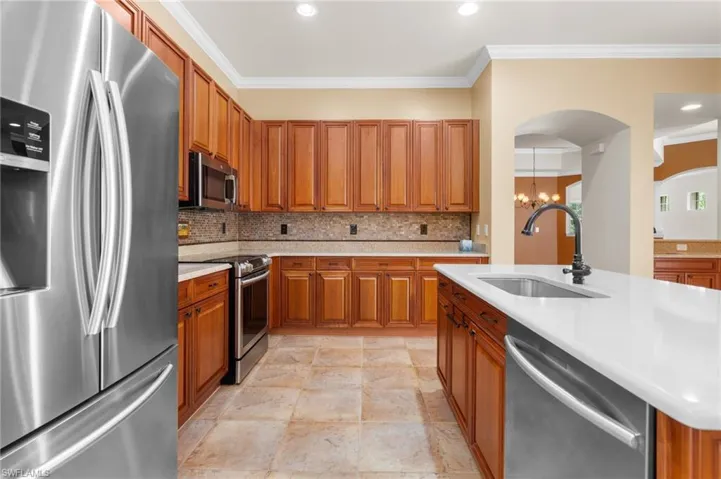 Plenty of room for entertaining and meal preparations.