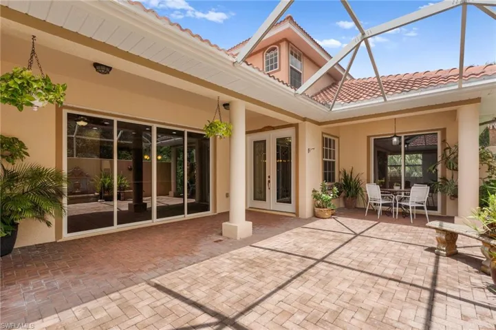 Courtyard outdoor living.