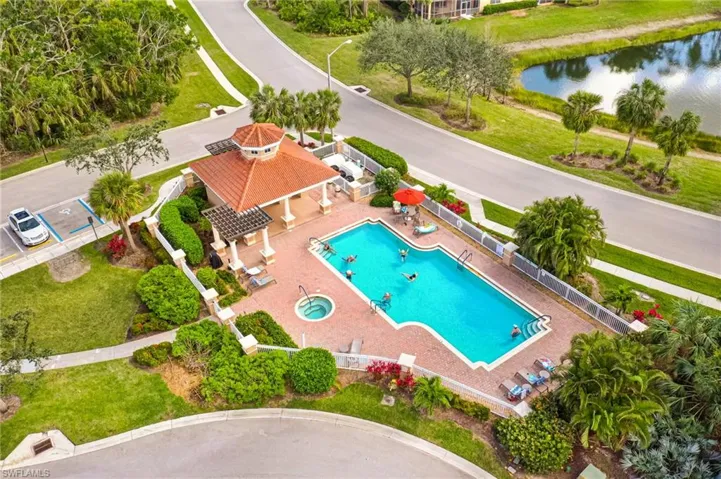 Bell Tower Park 2nd Pool with Cabana. Steps from this Courtyard Home,