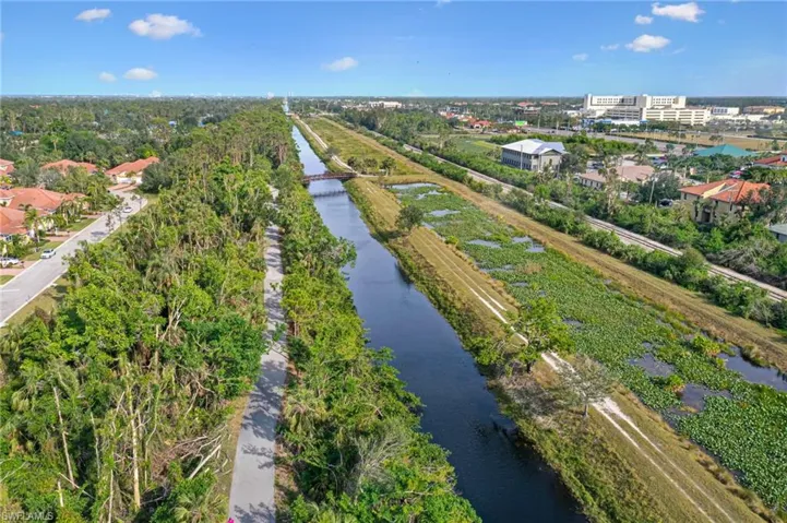 Lee County Yarborough Linear Park accessible directly from gate within community.