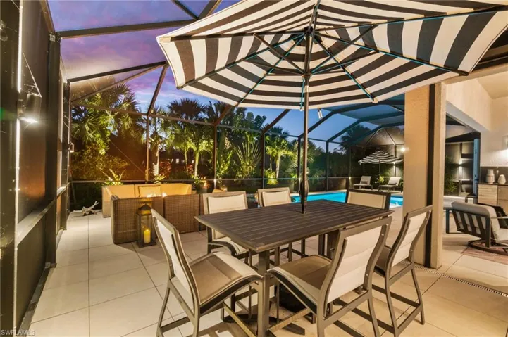 Beautiful patio area
