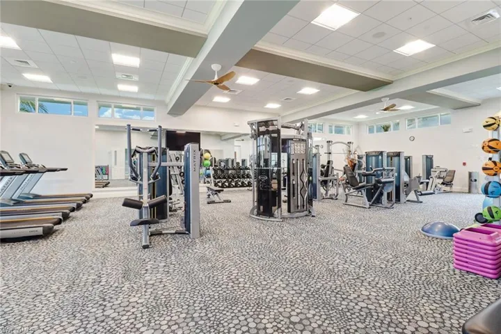 Excersice and fitness rooms