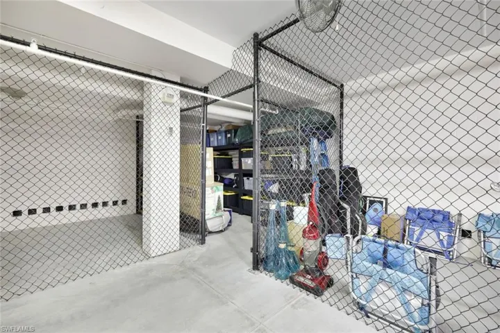 dehumidified storage locker with shelving NOT EVERY UNIT HAS A STORAGE AREA