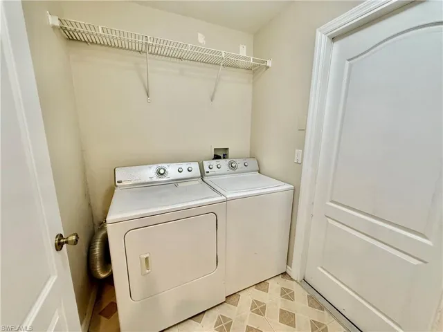 Indoor laundry room.