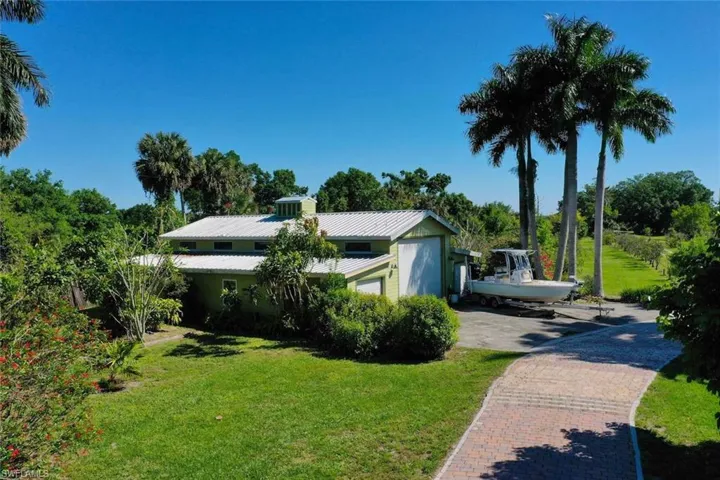 View of front of home with a front yard