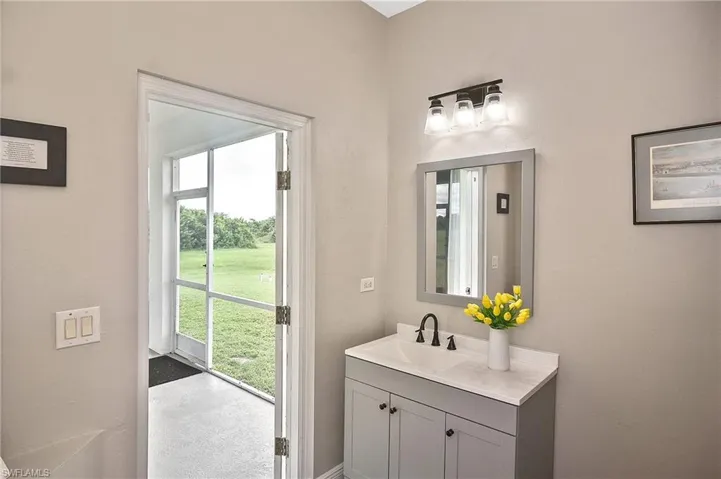 Half bath featuring vanity