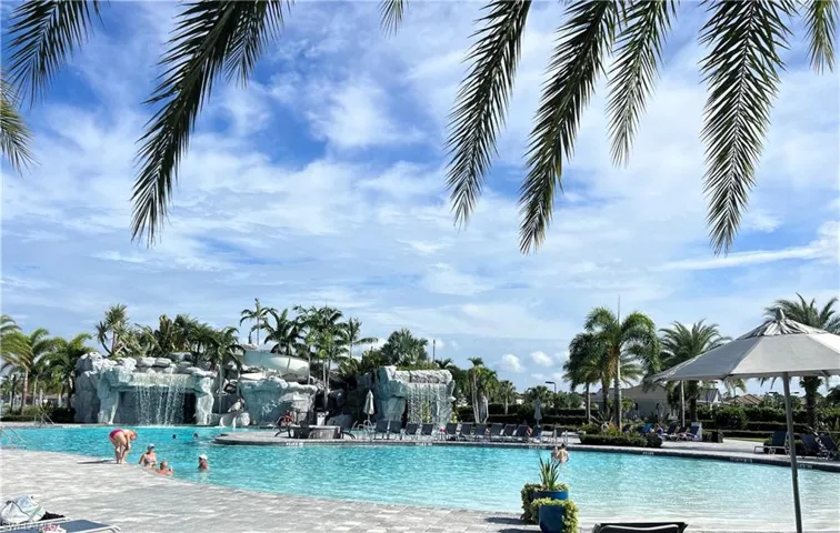 View of pool with a gazebo