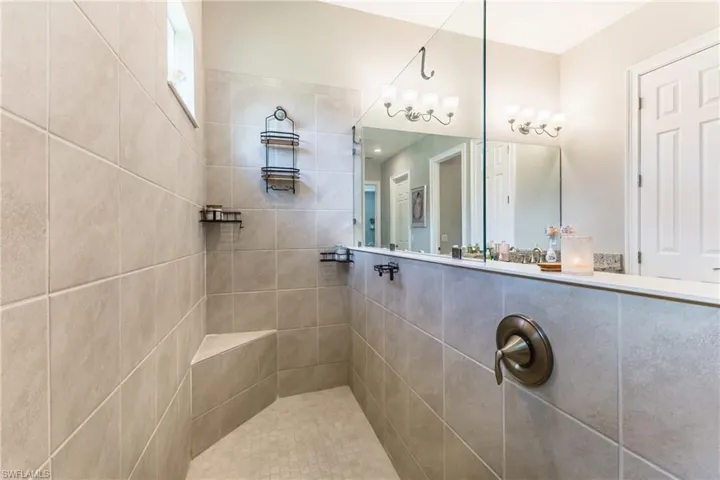 Full bath featuring walk in shower