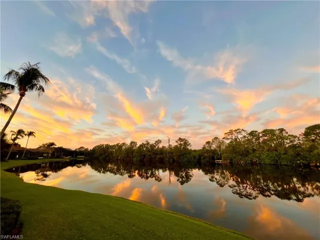 Backyard Sunset view of lake to the South West