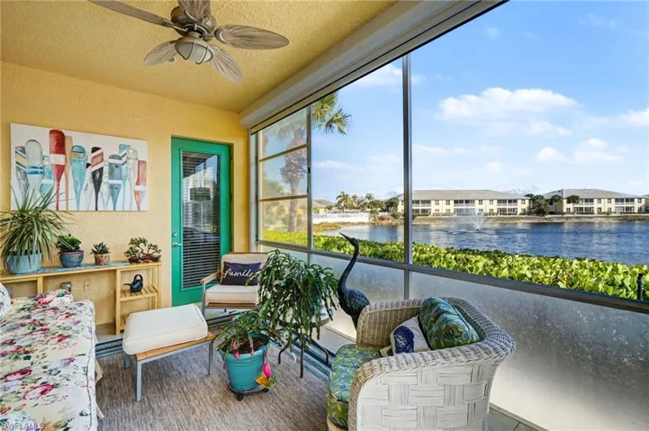 Sunroom with Storm Smart shutters so you can still enjoy be feel safe and secure.
