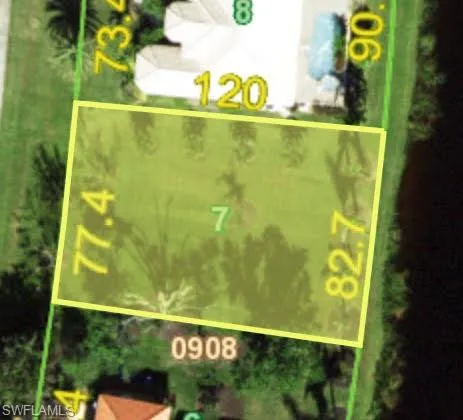 New lot dimensions county