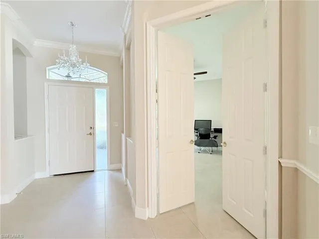 Entry and D0ors to Enclosed Den